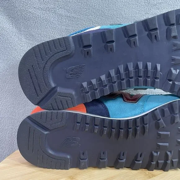New Balance 574 Women’s Size US 10 B Blue Orange Shoe Sneaker Athletic WL574SMB - Picture 14 of 16